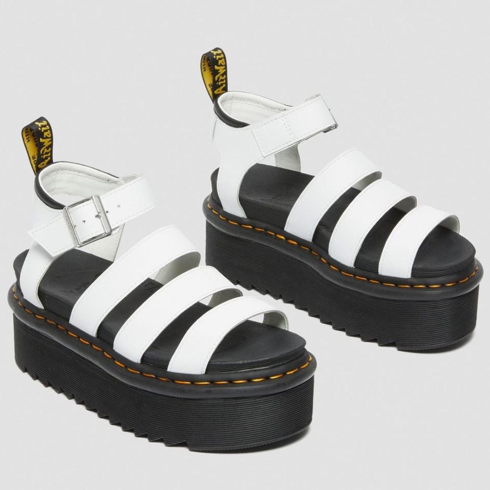 Dr. Martens Blaire Hydro Leather Platform Strap Sandals